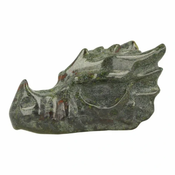 Fraaie grote draak van drakenbloedsteen van ruim 12cm lang