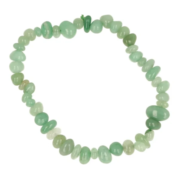 Fraaie groene aventurijn armband split met ronde split kraaltjes