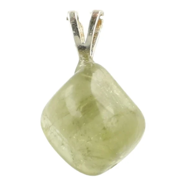 Fraaie groene toermalijn hanger met zilveren oogje 'nr6'