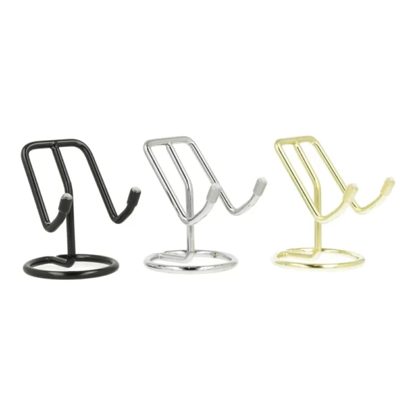 Metalen standaard voor grotere harten, schijven of plattere stukken en 8cm hoog