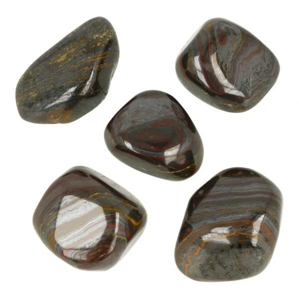 Fraaie robuuste tijgerijzer knuffelsteen van 4-6cm uit Australië