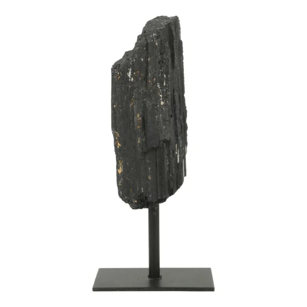 Leuke zwarte toermalijn ruw op standaard nr3