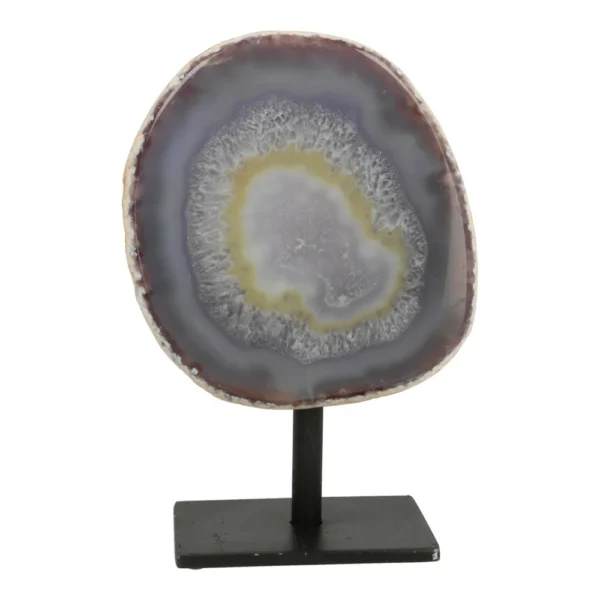 Fijne gepolijste agaat geode op standaard 'C' uit Brazililë