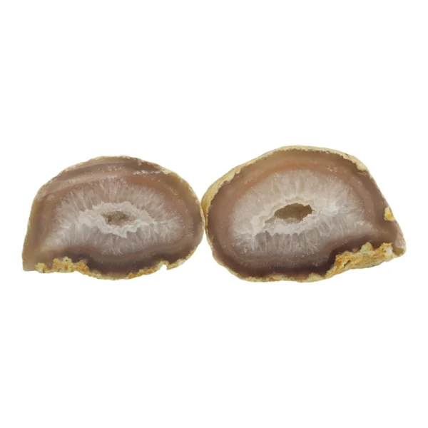 Mooie heldere agaat geodepaar nr7 uit Brazilië