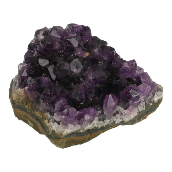 Mooi donkerpaars stukje amethist ruw nr10 uit Brazilië