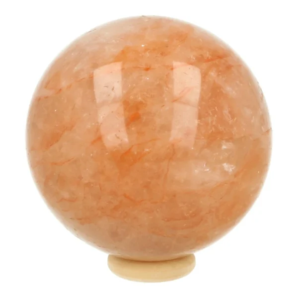 Fraaie golden healer bol met diameter van 54mm op houten ring