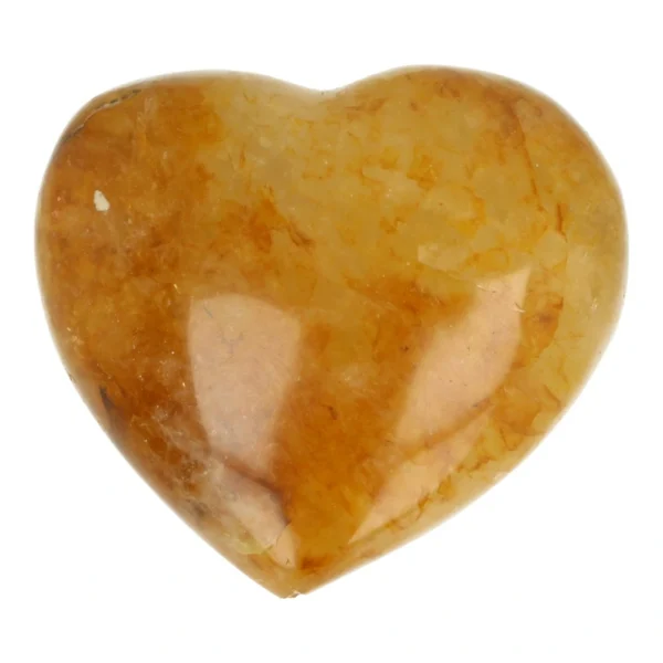 Mooi geel golden healer hart met breedte van 74mm