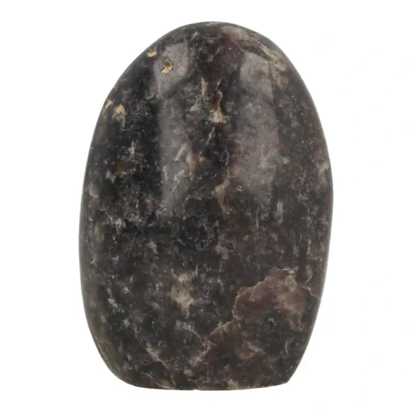 Fraaie donkerpaarse lepidoliet vrije vorm met hoogte van 84mm