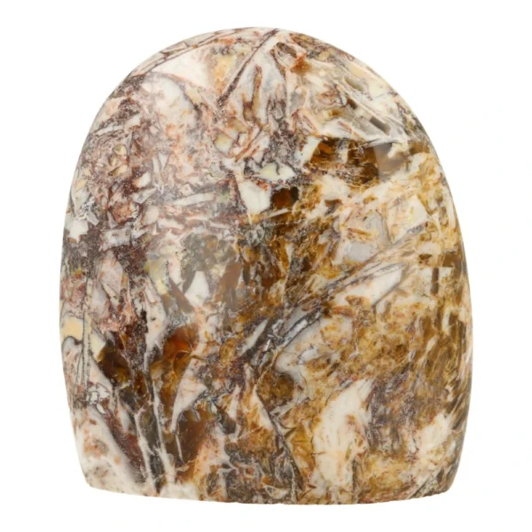 Mooie grote mozaïek kwarts vrije vorm van 15cm hoog uit Madagaskar