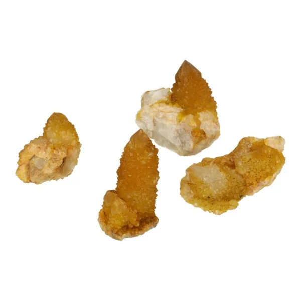 Leuke stukje gele spiritkwarts van 4-6cm lang uit Zuid Afrika