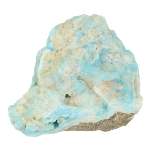 Mooi stukje ruwe Carribean blue calciet nr1 uit Pakistan