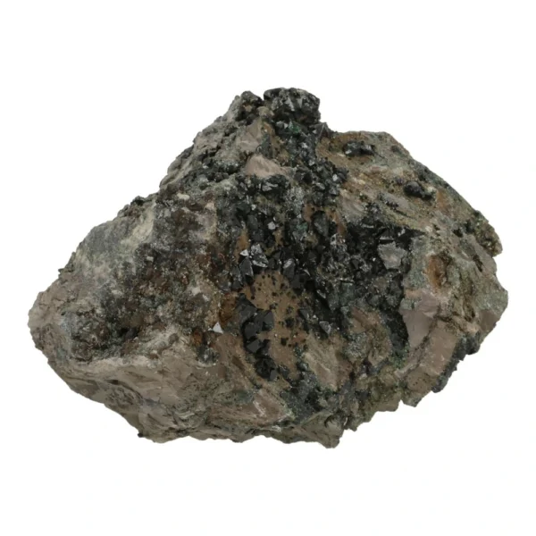 Bijzonder cluster met donkergroene libetheniet kristallen nr15 uit Congo