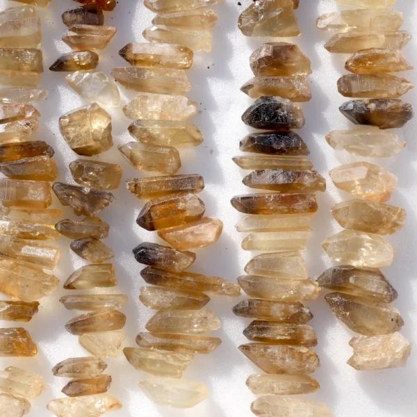 Natuurlijke citrien kristal van 2,5-4cm lang uit Congo, puur natuur!