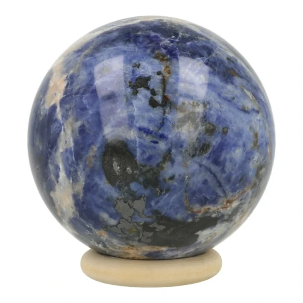 Mooi heldere sodaliet bol met diameter van 67mm uit Namibië