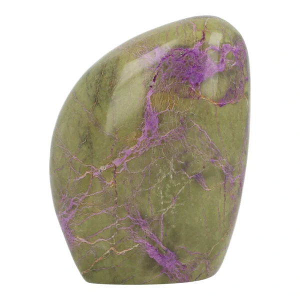 Mooi getekende paarse stichtiet vrije vorm van 81mm hoog